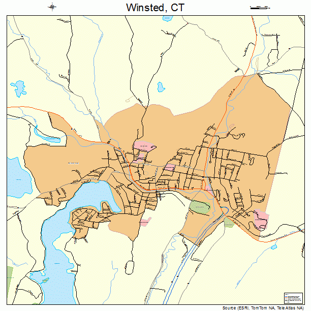 Winsted, CT street map