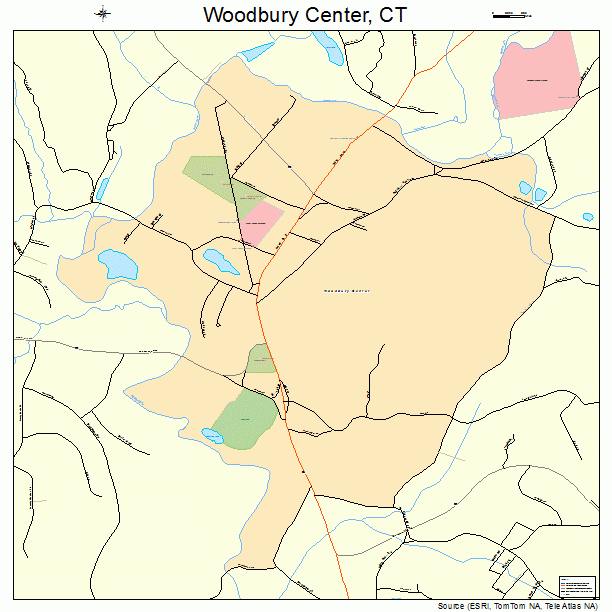 Woodbury Center, CT street map