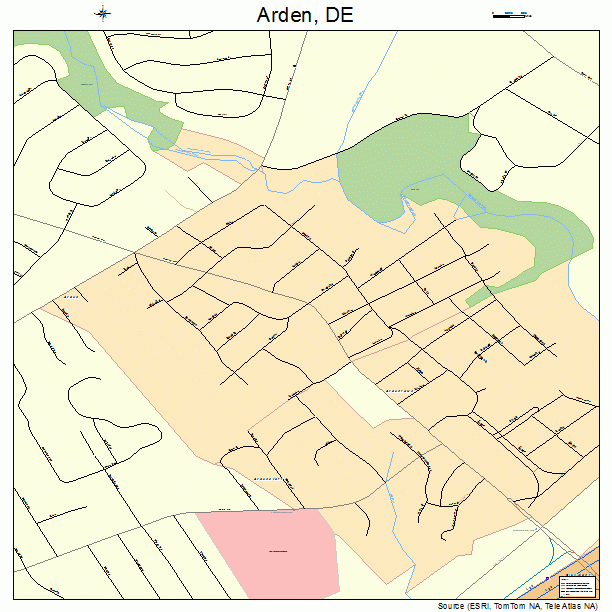 Arden, DE street map