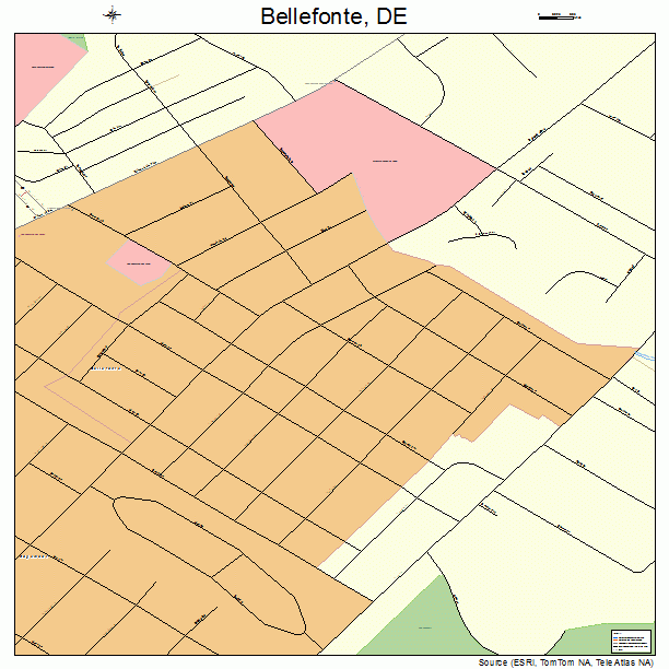 Bellefonte, DE street map