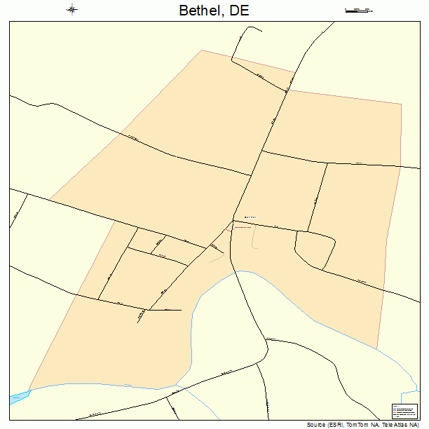 Bethel, DE street map