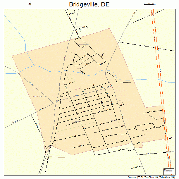 Bridgeville, DE street map