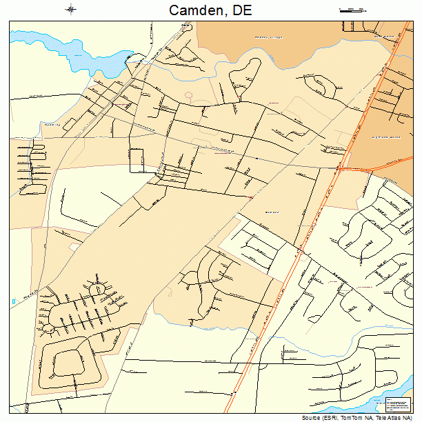 Camden, DE street map