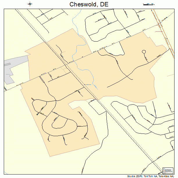 Cheswold, DE street map