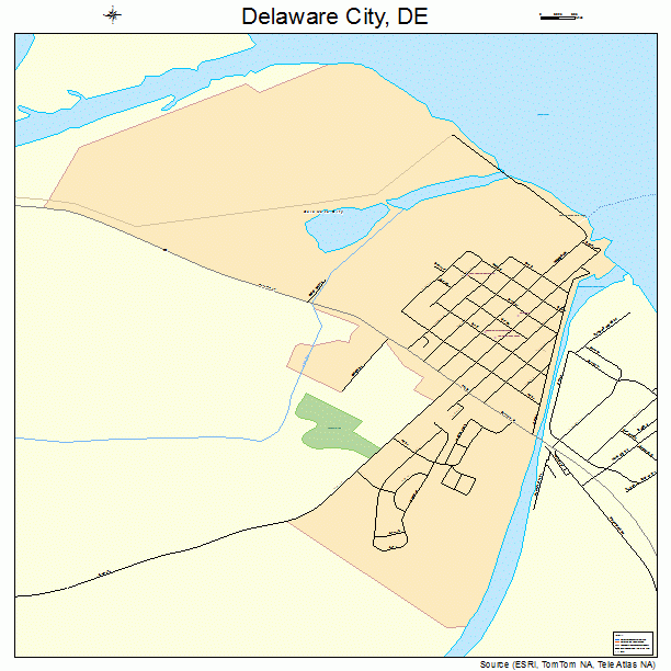 Delaware City, DE street map