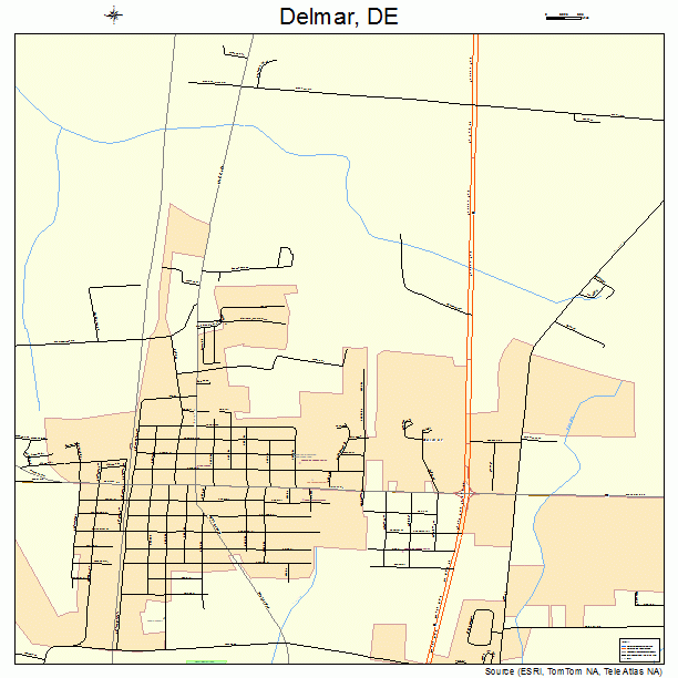 Delmar, DE street map