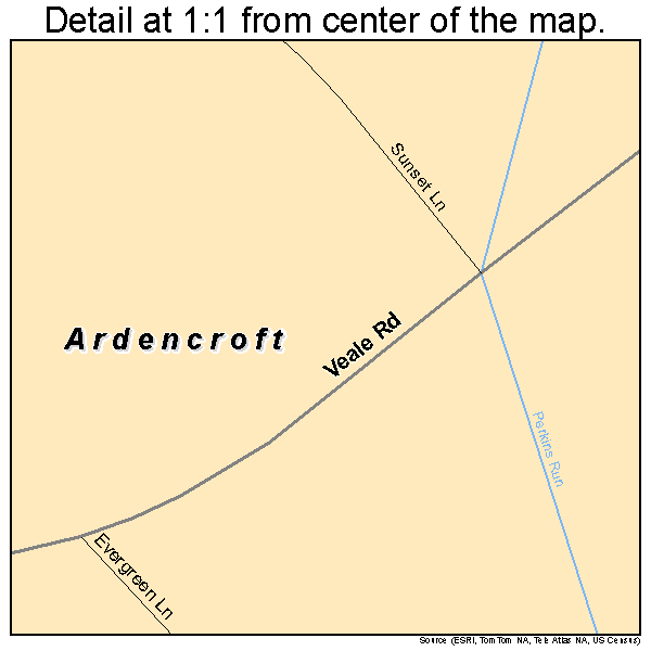 Ardencroft, Delaware road map detail