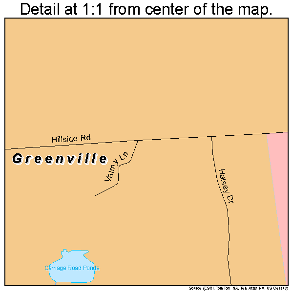 Greenville, Delaware road map detail