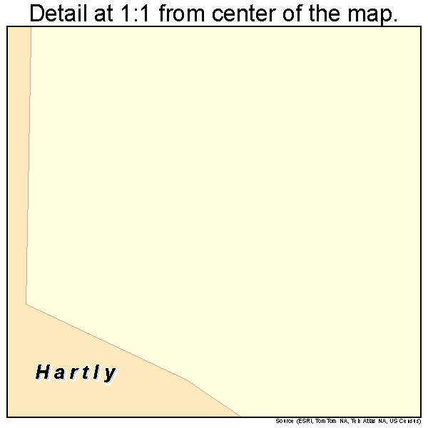 Hartly, Delaware road map detail