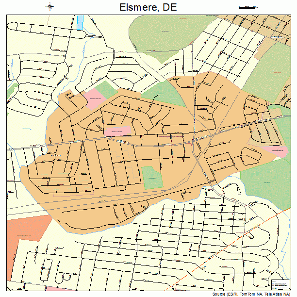 Elsmere, DE street map
