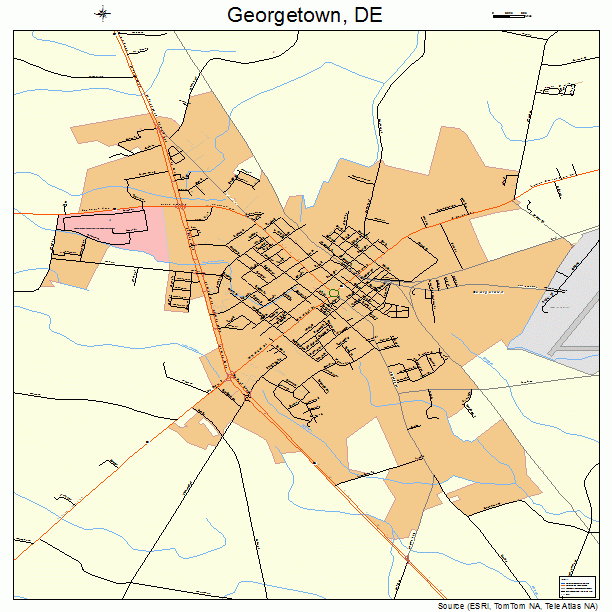 Georgetown, DE street map