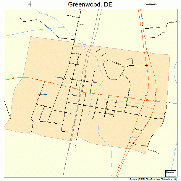Greenwood, DE street map