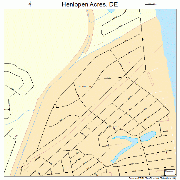 Henlopen Acres, DE street map