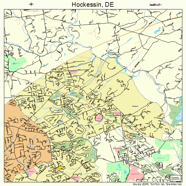 Hockessin, DE street map