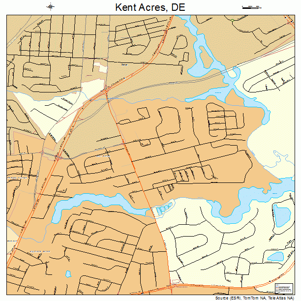 Kent Acres, DE street map