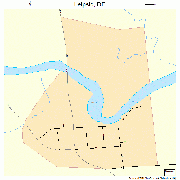 Leipsic, DE street map