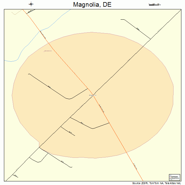 Magnolia, DE street map