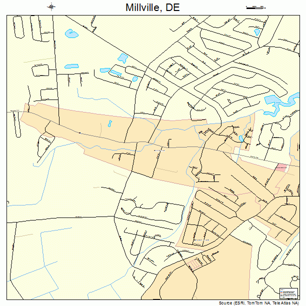 Millville, DE street map