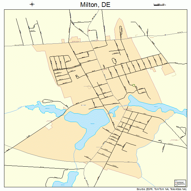 Milton, DE street map