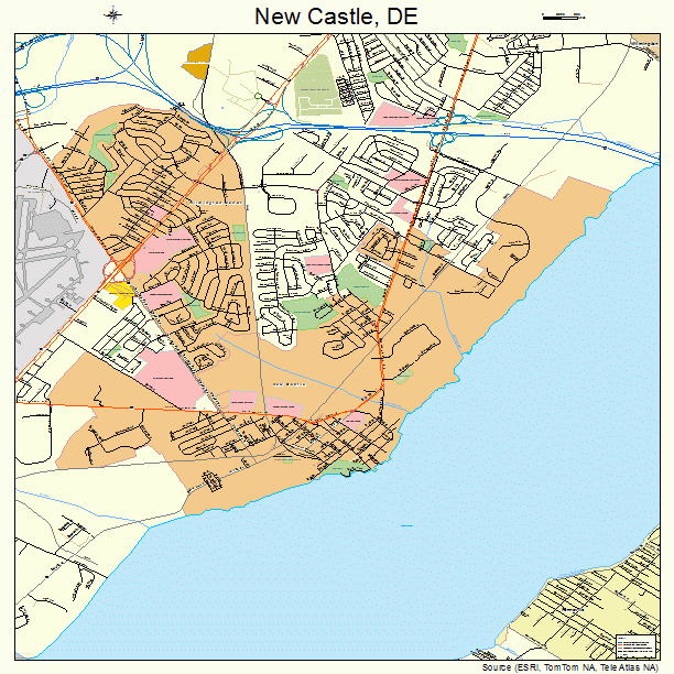 New Castle, DE street map