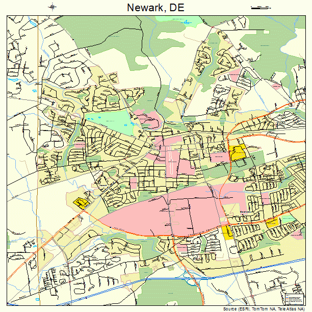 Newark, DE street map
