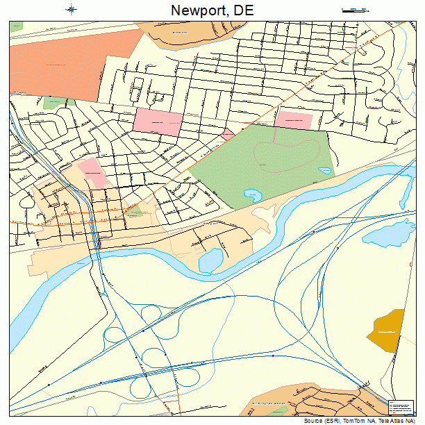 Newport, DE street map