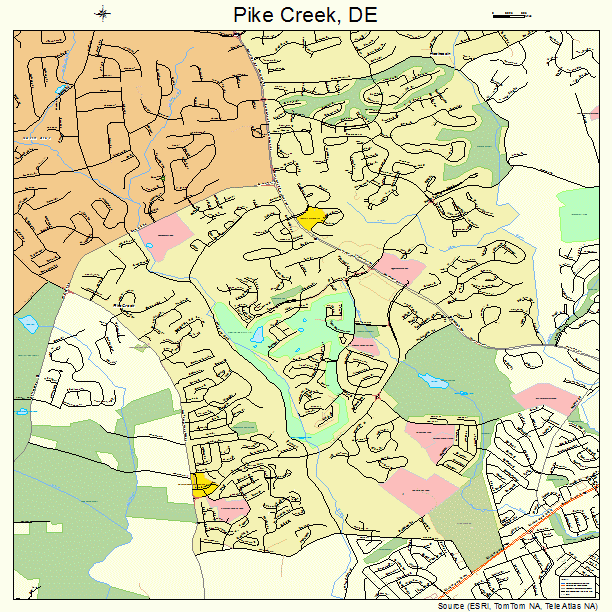 Pike Creek, DE street map