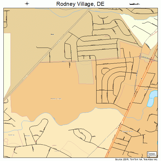 Rodney Village, DE street map