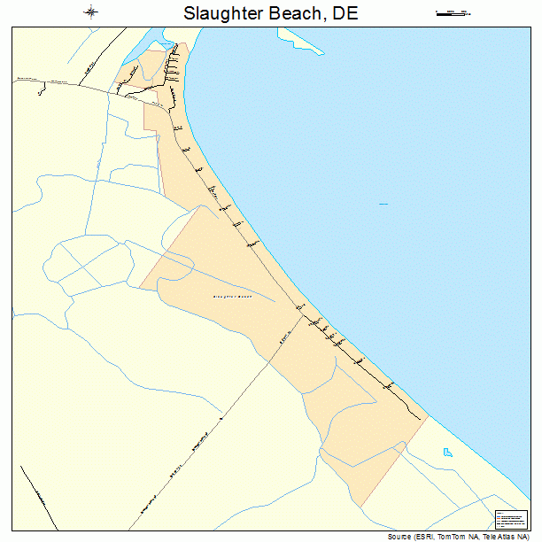 Slaughter Beach, DE street map
