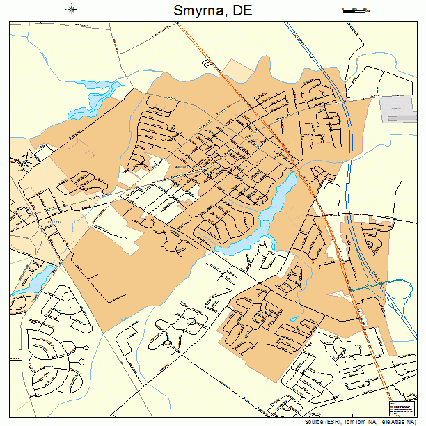Smyrna, DE street map