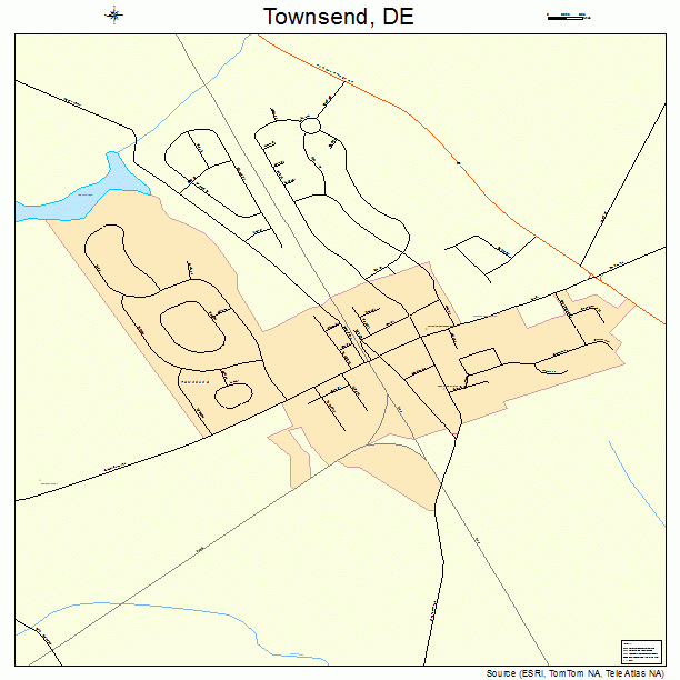 Townsend, DE street map