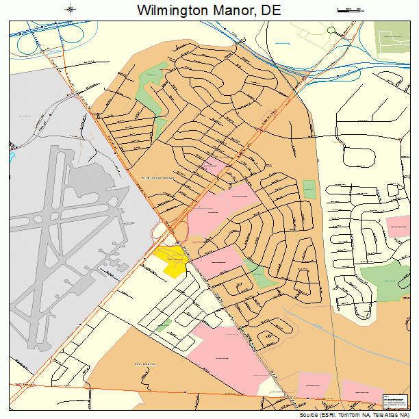 Wilmington Manor, DE street map