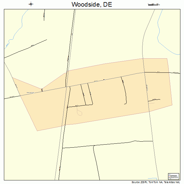 Woodside, DE street map