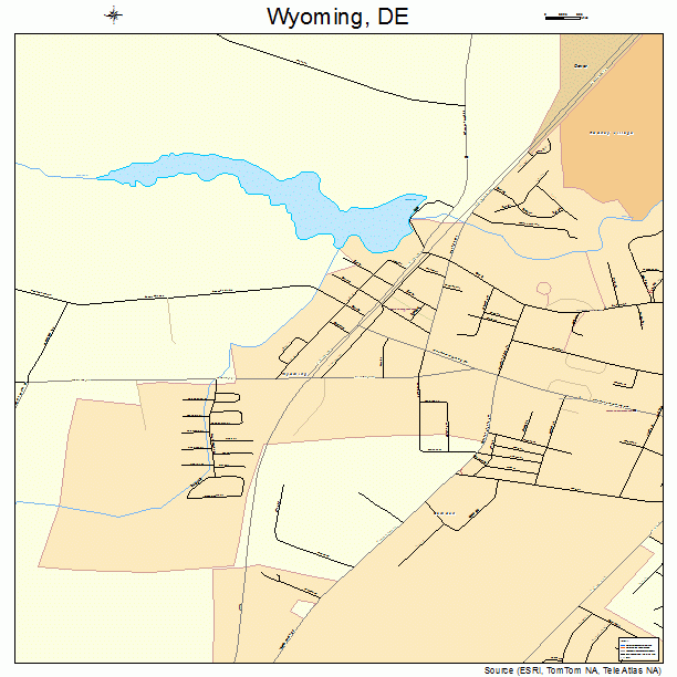 Wyoming, DE street map