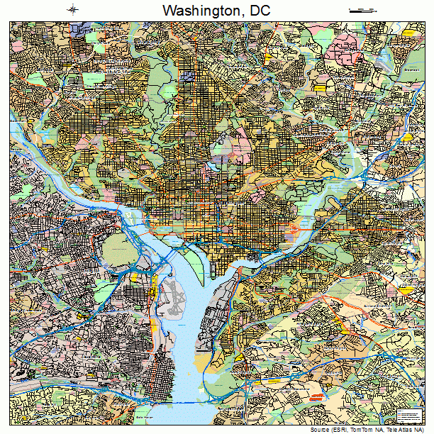 Washington, DC street map