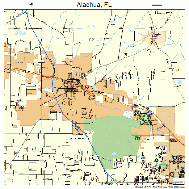 Alachua, FL street map