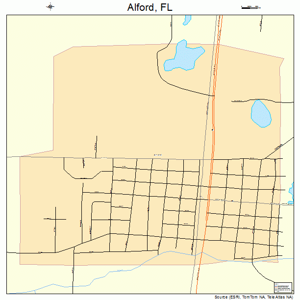 Alford, FL street map