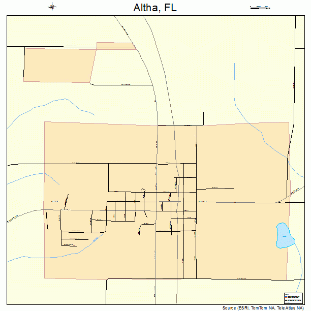 Altha, FL street map