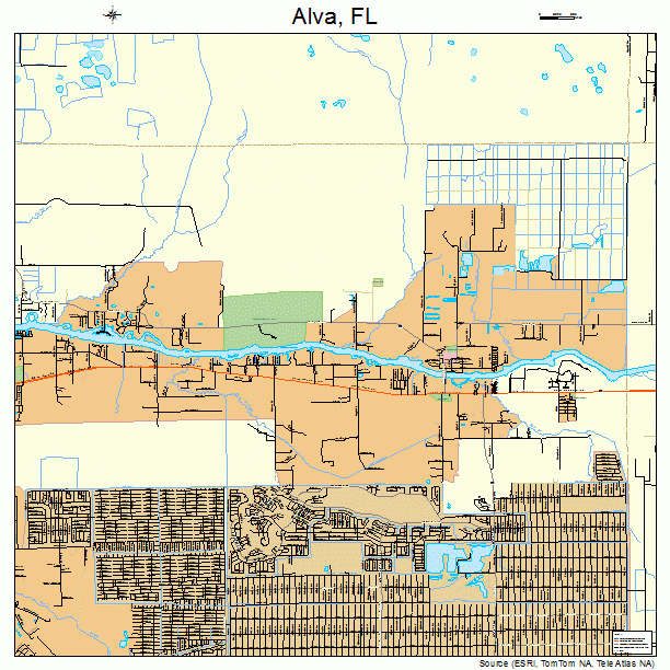 Map Of Alva Area