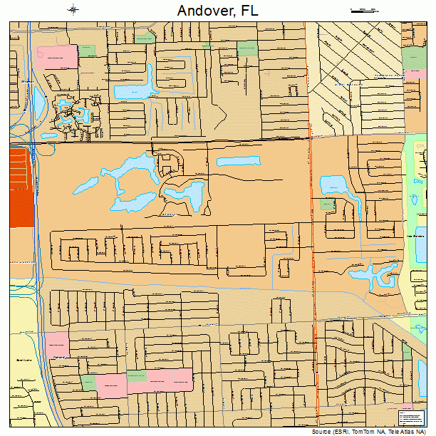 Andover, FL street map