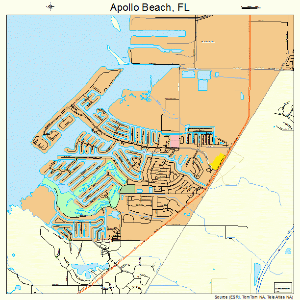 Apollo Beach, FL street map