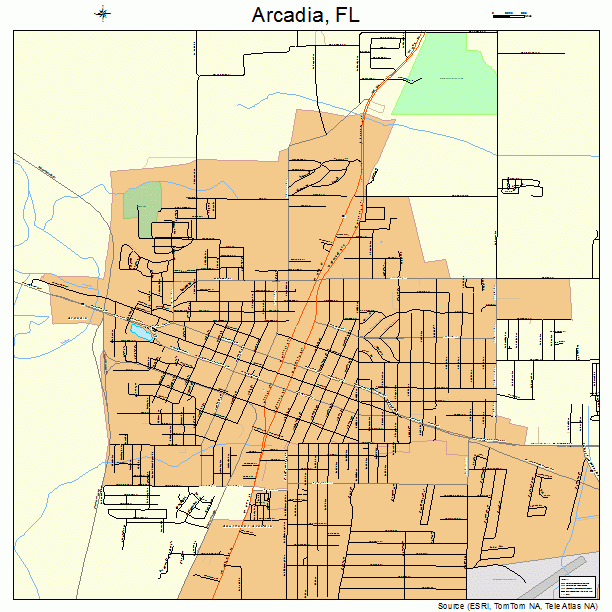 Arcadia, FL street map