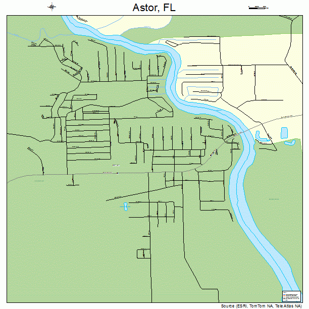 Astor, FL street map
