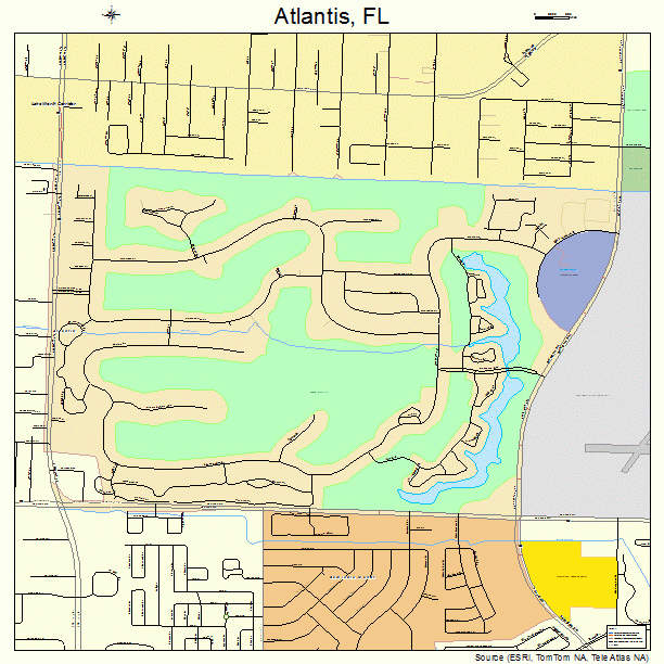 Atlantis, FL street map