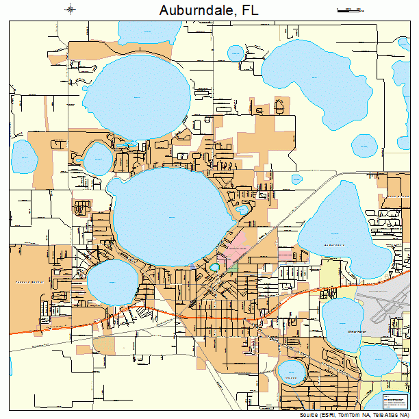 Auburndale, FL street map