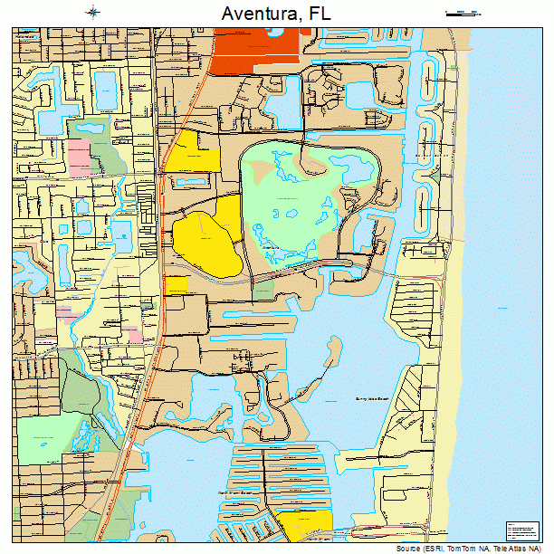 Aventura, FL street map