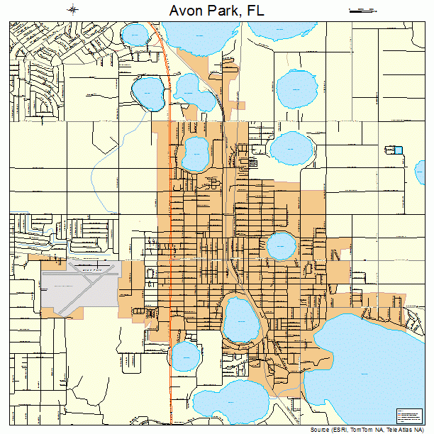 Avon Park, FL street map