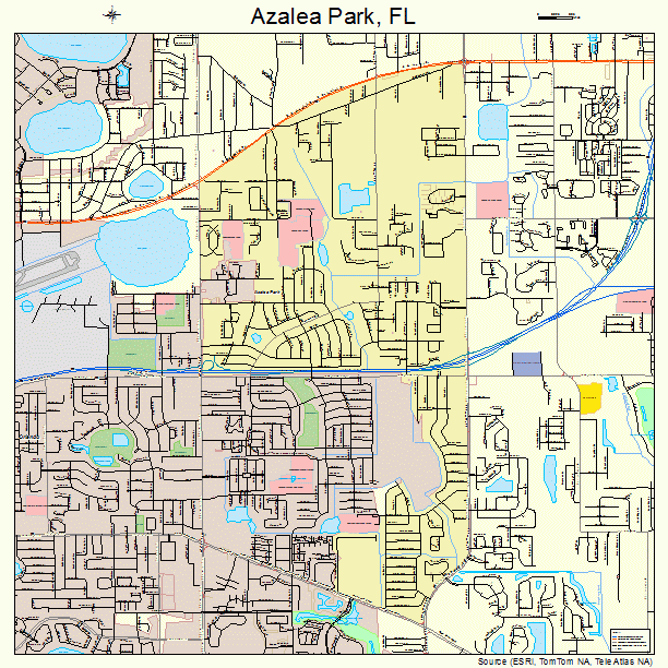Azalea Park, FL street map