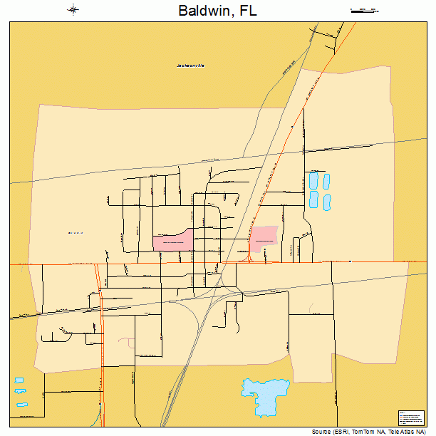 Baldwin, FL street map