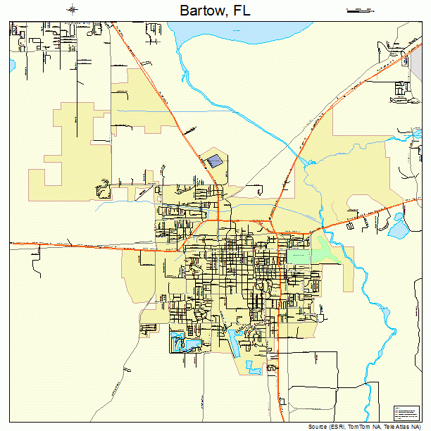 Bartow, FL street map